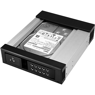 StarTech Hot Swap Bay - 5.25 Bay To 3.5" Sata/sas (HSB1SATSASBA)