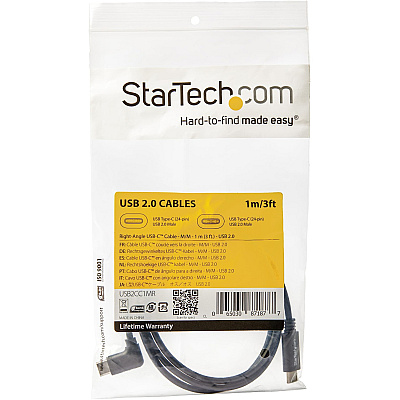 StarTech Cable - Usbc - Right Angle - 1m 3 Ft. (USB2CC1MR)