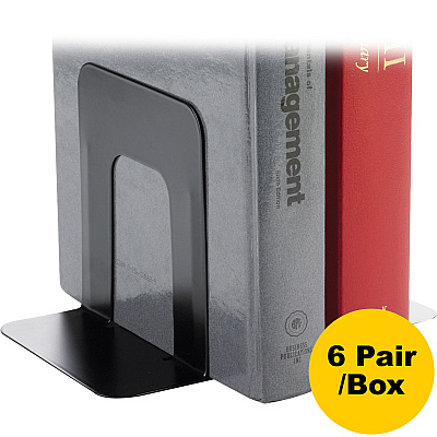 Business Source Heavy-gauge Steel Book Supports (BSN42550BX)