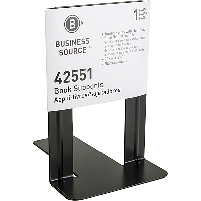 Business Source Heavy-gauge Steel Book Supports (BSN42551BX)
