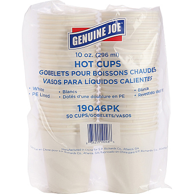 Genuine Joe 10 oz Disposable Hot Cups (GJO19046BD)