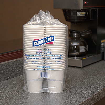 Genuine Joe 12 oz Disposable Hot Cups (GJO19047BD)