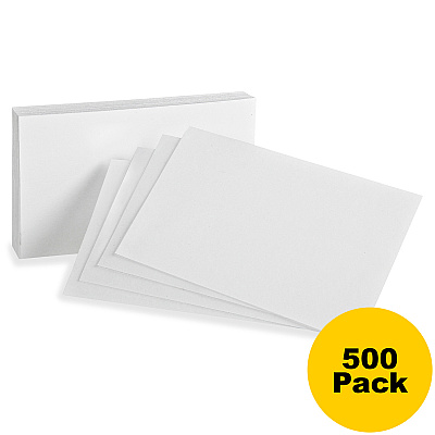 Oxford Plain Index Cards (OXF30BD)