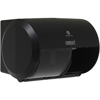 Compact 2-Roll Side-by-Side Coreless High-Capacity Toilet Paper Dispenser (GPC56784A)