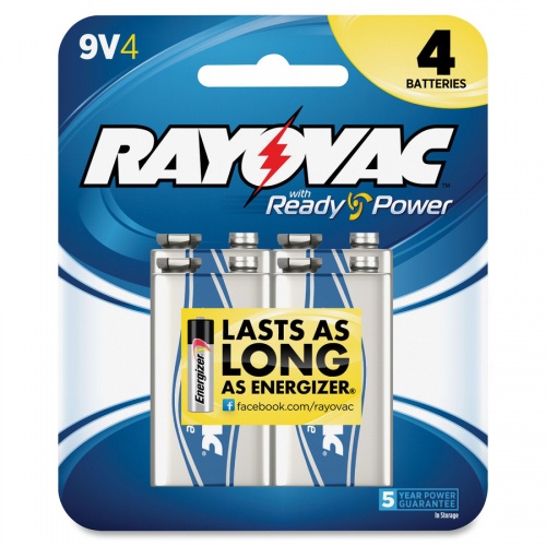 Rayovac High-Energy Alkaline 9-Volt Batteries (A16044TK)