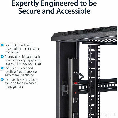 StarTech Server Rack Cabinet - 42u 36in Deep (RK4236BKB)