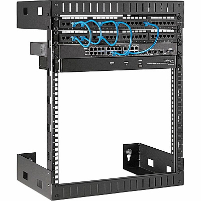 StarTech 12u Wall Mount Network Rack 12in Deep (RK12WALLO)