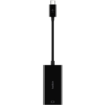 Belkin USB-C to HDMI Adapter Cable, 4k, video adapter - black - Thunderbolt 3/DisplayPort (B2B144BLK)