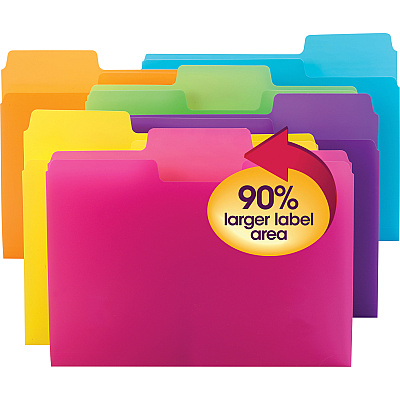 Smead SuperTab 1/3 Tab Cut Letter Top Tab File Folder (SMD10515)