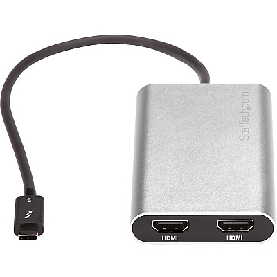 StarTech Thunderbolt 3 To Dual Hdmi 2.0 Adapter (TB32HD24K60)
