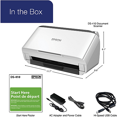 Epson DS-410 Sheetfed Scanner - 600 dpi Optical (EPSB11B249201)