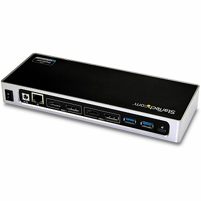 StarTech Dual 4k Docking Station For Mac & Windows - Usb-a & Usb-c Dock - Dual 4k60 Displayport & Hdmi - Usb 3.0 Docking Station - 6x Usb 3.0 (type-a) Ports (DK30A2DH)
