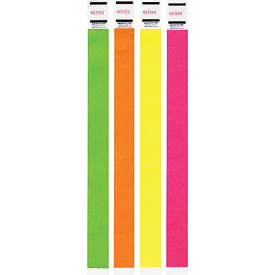 Advantus Neon Tyvek Wristbands (AVT91121)