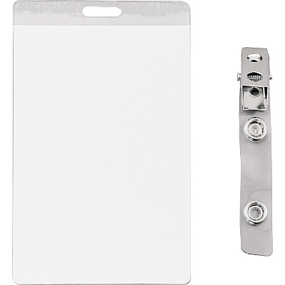 Advantus Strap Clip Self-laminating Badge Holders (AVT97102)