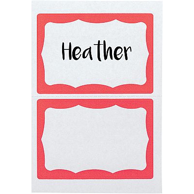 Advantus Color Border Adhesive Name Badges (AVT97189)