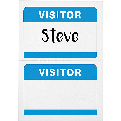 Advantus Self-Adhesive Visitor Badges (AVT97190)