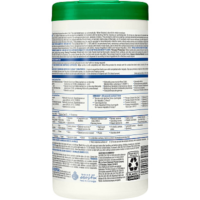 Clorox Healthcare Hydrogen Peroxide Cleaner Disinfectant Wipes (CLO30824CT)