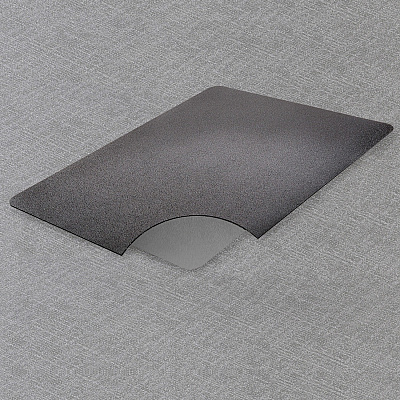 deflecto Ergonomic Sit-Stand Chair Mat for Multi-surface (DEFCM24242BLKSS)