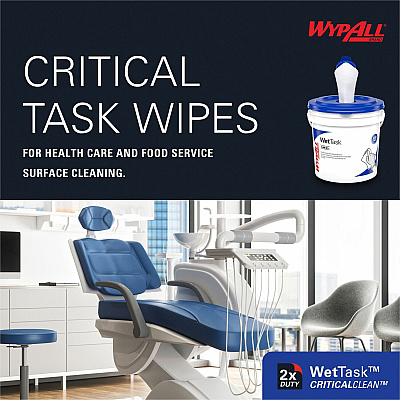 Wypall CriticalClean WetTask Wipers (KCC06471)