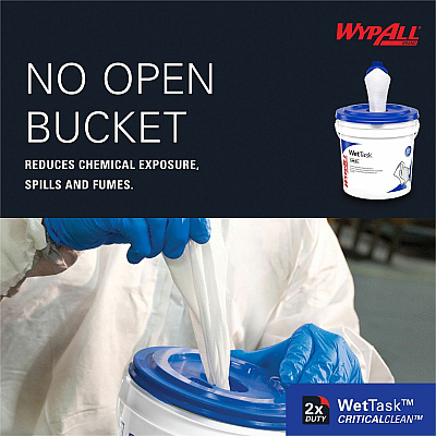 Wypall CriticalClean WetTask Wipers (KCC06471)