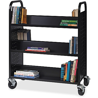 Lorell Double-sided Book Cart (LLR99931)