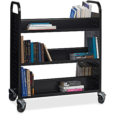 Lorell Double-sided Book Cart (LLR99931)