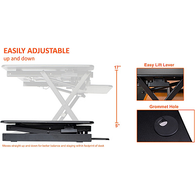 Lorell Adjustable Desk Riser Plus (LLR99983)