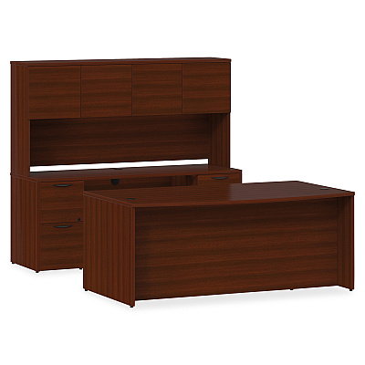 Lorell Prominence 2.0 Double-Pedestal Credenza (LLRPC2466MY)
