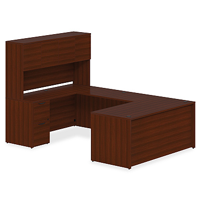 Lorell Prominence 2.0 Double-Pedestal Credenza (LLRPC2466MY)