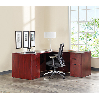 Lorell Prominence 2.0 Left-Pedestal Desk (LLRPD3060LSPMY)