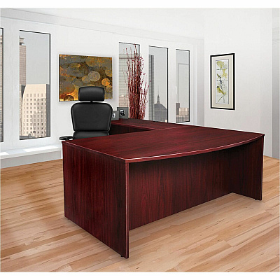 Lorell Prominence 2.0 3/4 Double-Pedestal Desk (PD3060QDPMY)