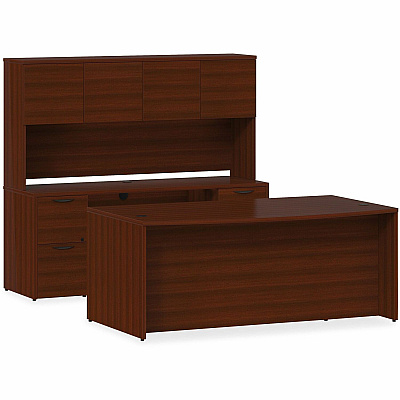 Lorell Prominence 2.0 3/4 Double-Pedestal Desk (PD3060QDPMY)