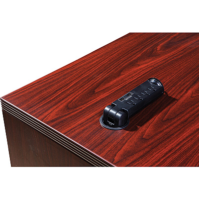 Lorell Prominence 2.0 Double-Pedestal Desk (LLRPD3066DPMY)