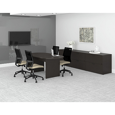 Lorell Prominence 2.0 Left-Pedestal Desk (LLRPD3066LSPES)