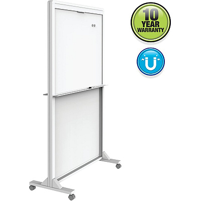 Quartet Motion Dual-Track Mobile Magnetic Dry-Erase Easel (QRTECM4068DT)