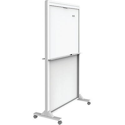 Quartet Motion Dual-Track Mobile Magnetic Dry-Erase Easel (QRTECM4068DT)