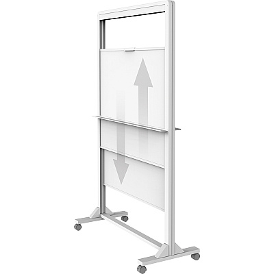 Quartet Motion Dual-Track Mobile Magnetic Dry-Erase Easel (QRTECM4068DT)