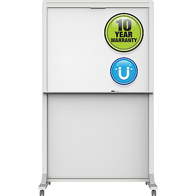 Quartet Motion Dual-Track Mobile Magnetic Dry-Erase Easel (QRTECM4068DT)