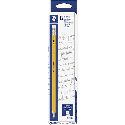 Staedtler No. 2 Woodcased Pencils - FSC 100% (STD13247C12A6TH)
