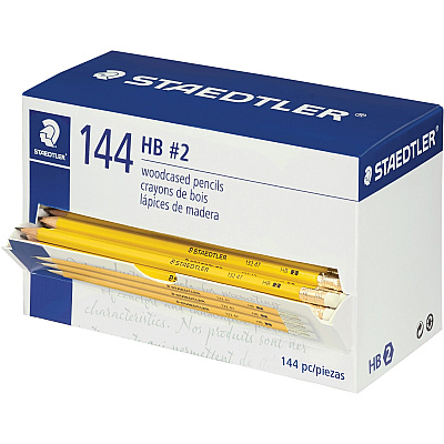 Staedtler No. 2 Woodcased Pencils - FSC 100% (STD13247C144ATH)