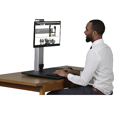 Victor High Rise Electric Single Monitor Standing Desk Workstation (VCTDC400)