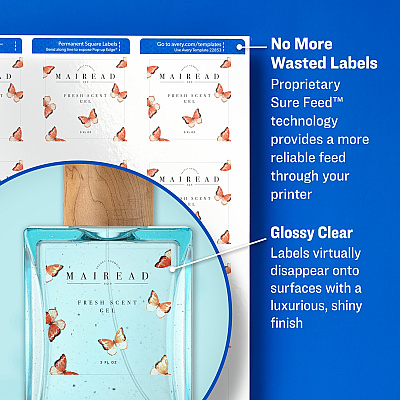 Avery Sure Feed Glossy Labels (AVE22853)