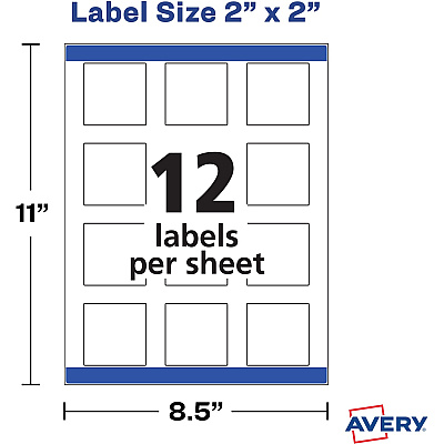 Avery Sure Feed Glossy Labels (AVE22853)