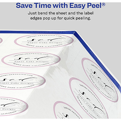 Avery Sure Feed Glossy Clear Round Labels (AVE4222)