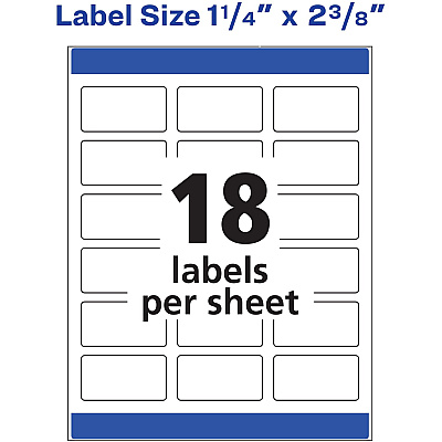 Avery Dissolvable Rectangle Labels (AVE4224)