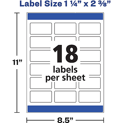 Avery Dissolvable Rectangle Labels (AVE4224)