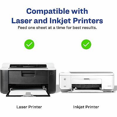 Avery(R) Printable Postcards, 4.25" x 5.5" , Ivory, 100 Blank Postcards for Laser and Inkjet Printers (AVE5919)