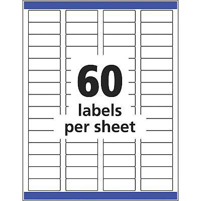 Avery Easy Peel High Gloss Clear Mailing Labels (AVE6520)