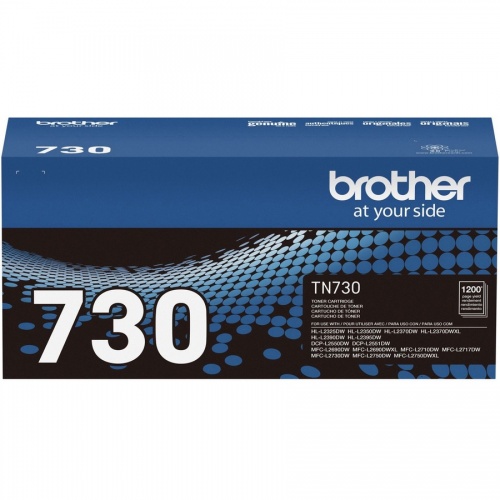 Brother Genuine TN-730 Toner Cartridge - Black