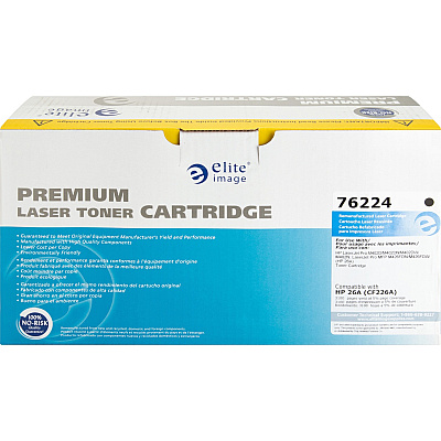 Elite Image Remanufactured Laser Toner Cartridge - Alternative for HP 26A (CF226A) - Black - 1 Each (ELI76224)